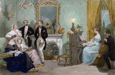 A Family Concert, c.1840 by Eugene Louis Lami